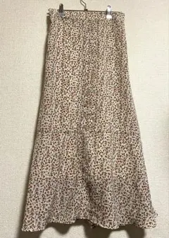 【エムズエキサイト】花柄ロングスカート