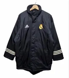 アディダス レアル・マドリード ハーフベンチコート サイズXO adidas アディダス レアル・マドリード ハーフベンチコート サイズXO