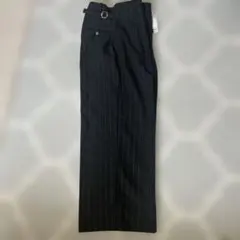 GU beautiful people タックワイドパンツ ストライプ