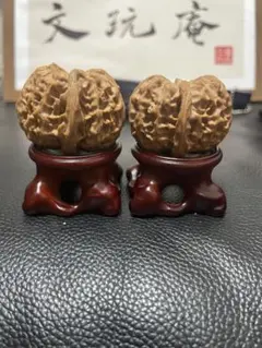 No.447 ❤️遊ぶクルミ 文玩核桃 高級小衆 精配满肉平谷大闷墩 - メルカリ