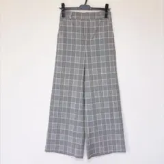 GUチェック柄 ワイドパンツ 상태좋음 イージーパンツ M