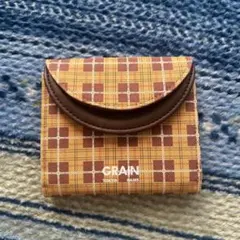 GRAIN チェック柄 二つ折り財布