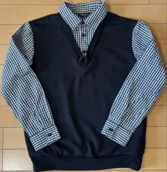 COMME CA ISM フェイクレイヤードシャツ 140㎝