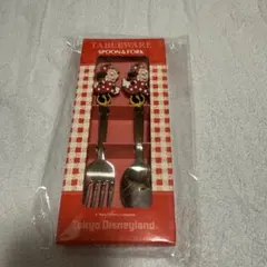 東京ディズニーランド ミニーマウス スプーンとフォークセット