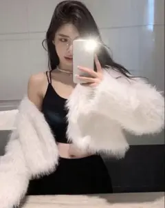 SHIEN ファーコート アウター ホワイト