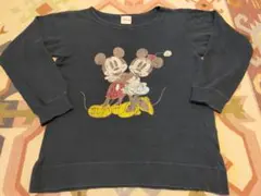 正規品 Disney 前V ミッキー＆ミニー スウェット Lサイズ Mickey
