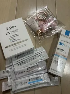 d'Alba UV ESSENCE ピンク　ラロッシュポゼおまけ