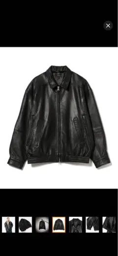 新品未使用 BEAMS レザー ジャケット ワイドフィット 4ポケット