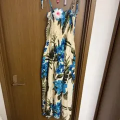 美品】Favant Hawaii ハワイアン リゾートワンピース ボタニカル 