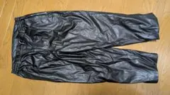 本革 レザーパンツ ワイド