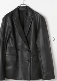 フェイクレザーテーラードジャケット