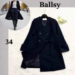 美品 Ballsy ボールジィ ウール アルパカ コート ブラック