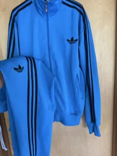 adidas ブルー XL ジャージ 上下セット セットアップのサムネイル