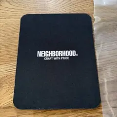 NEIGHBORHOOD RUBBER LOGO MOUSE PAD BLACK