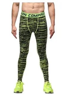 スポーツタイツ 黒/緑 Sサイズ