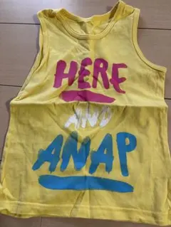 ANAP ノースリーブ タンクトップ イエロー 110cmのサムネイル