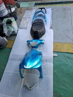 アドレス125V バイク用 外装パーツ シート セット ブルー - メルカリ