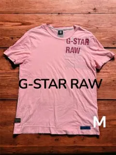 G-STAR RAW ジースターロウ 半袖Tシャツ M ピンク メンズ