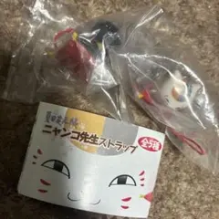 夏目友人帳　にゃんこ先生　黒にゃんこ　ストラップ