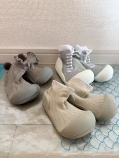 Attipas ファーストシューズ ベージュ 11.5cm 12.5cm