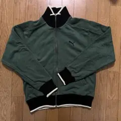 PUMA トラックジャケット グリーン 90s 緑 レトロジャージ 肉厚
