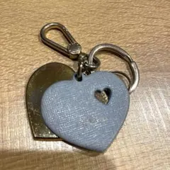 FURLA ハート型キーホルダー ブルー