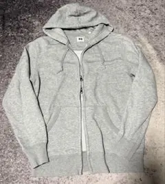 old UNIQLO 00s Y2K 短丈 ダブルジップパーカー