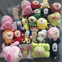 こびとづかん　ついてくよBIGぬいぐるみ　エアぐるみ　弁当箱3連シートクッション こびとづかん ついてくよBIGぬいぐるみ エアぐるみ 弁当箱3連シート