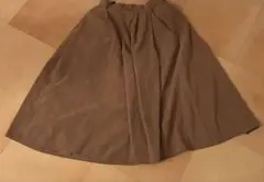 ブラウン Mサイズ 秋冬ガウチョパンツ