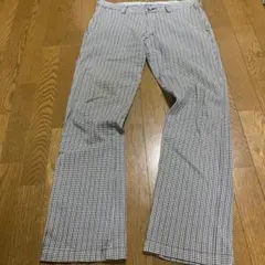 【美品】エドウィン503KHAKI チェックパンツk5033 w83のサムネイル