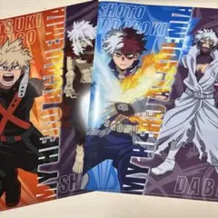 くら寿司　僕のヒーローアカデミア　ヒロアカ　クリアファイル　爆豪勝己　轟焦凍