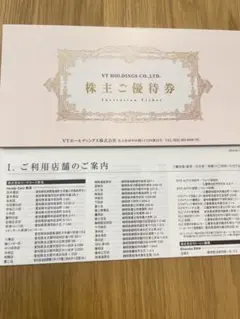 VTホールディングス 株主優待券 冊子