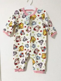 新品 ベビー サンリオ ロンパース カバーオール 裏起毛 80