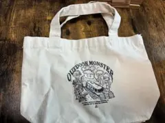 OUTDOOR MONSTER & GREEN BASE トートバッグ
