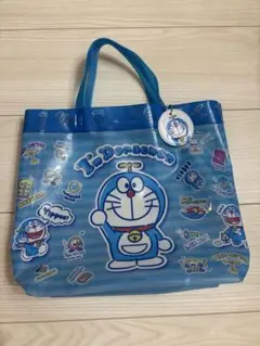 ドラえもん　ビーチバッグ　プール　ブルー