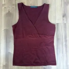 Brandy Melville カシュクール タンクトップ ボルドーのサムネイル