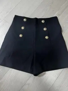 ZARA ハイウエスト ショートパンツ ブラック Sサイズ