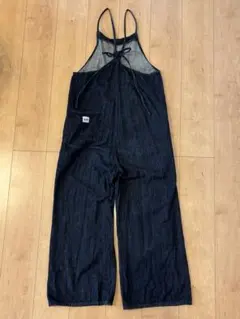 【Lee】濃紺 ダークデニム ストラップ付きオールインワン サロペット
