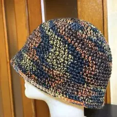 クラッシャーハット　バケットハット クロシェハット　秋冬　y2k 古着