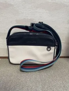 COACH ショルダーバッグ ホワイト/ネイビー