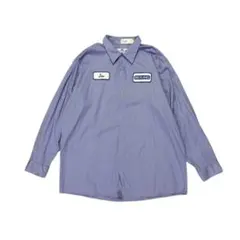 RED KAP ワークシャツ XXL ライトブルー 企業 ワッペン アメリカ古着
