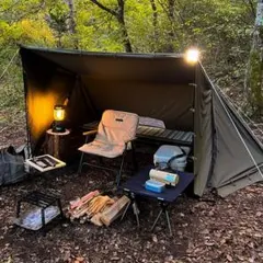 usパップテント 二股ポール付きファスナー加工済み Amazon | GOGlamping 新型 二又ポール 二股化 ポール