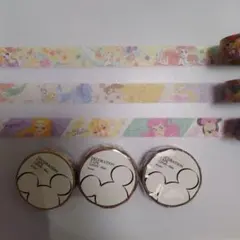 レア☆新品☆ディズニープリンセス☆マスキングテープ☆3個