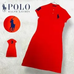 大人気 y2k ラルフローレン ビッグポニー ポロシャツ ワンピース 平成ギャル