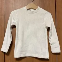 SiMPLE FREE ホワイトストライプ長袖Tシャツカットソー 95 ふわふわ