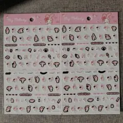 マイメロディ ステッカーシート 2枚セット(スケジュール帳にも)