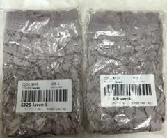 新品　股深め花柄レースショーツ２枚セット　L