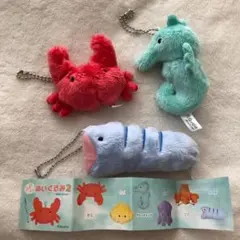 ふわふわぬいぐるみ2 海のいきもの カニ タツノオトシゴ ウツボ　ハロウィン