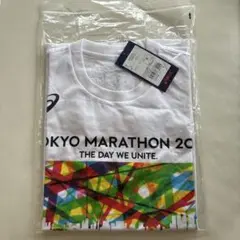 【新品・未使用】ASICS 東京マラソン 2018 Tシャツ ホワイト Mサイズのサムネイル
