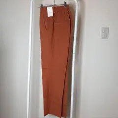 オレンジ イージーパンツ ウエストゴム